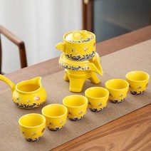 티포트세트 홍차잔 Teapot 자동 쿵후 차 - 가정용 간단한 주전자 찻잔 세라믹 차, 03-1 세트