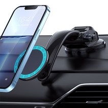 초텍 차량용 마그네틱 핸드폰 거치대 대시보드 부착형, 블랙, 1개