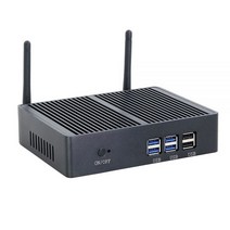 초소형 컴퓨터 PC 미니 팬리스 HTPC 인텔 코어 i3 7100U i55200U 셀러론 Widows 10 pro 데스크탑 DDR3L WiFi VGA 그래픽 miipc, 4G RAM 128G SSD WIFI, Core i3-5005U