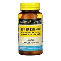 메이슨 내추럴 수퍼에너지 과라나 인삼 콜라넛 60정 1개, 기본