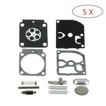 스틸 엔진톱 기화기 수리 재건 개스킷 키트 rb-100 for hs45 fs38 fs55 bg45 mm55 leme zama c1q 다이어프램 전기톱 트리머 부품, 5개