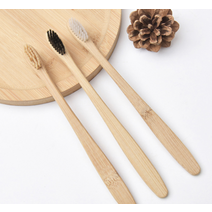 아동용 제로웨이스트 대나무 칫솔 생분해 초등학생 미세모 10개, 1아동대나무-베이지