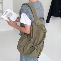 끄레앙 가벼운 캐쥬얼 여자 백팩 여행용 패브릭 배낭 1528