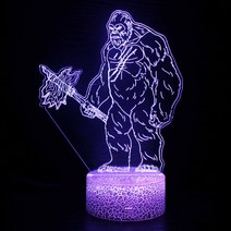 울트라 슈트맨 아이방 꾸미기 USB 플러그인 인테리어 장식등 홈 PC방 만들기, I