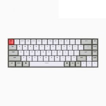 키크론 K6 Retro 레트로 핫스왑 무선 기계식 키보드 애플 맥 아이패드 블루투스(K6 N1) RETRO 적축, 청축