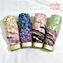 4Color 플라워 5단 접이식 양우산 자외선차단양산 우산 선물포장 전용파우치 인쇄가능