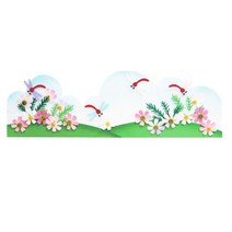 STNY_펠트 코스모스울타리(19X60cm) 환경꾸미기재료 어린이집꾸미기 교실꾸미기 꾸미기 구성 판꾸미기 게시꾸미기 꾸미기놀이 만들기