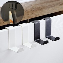 스텐 도어 후크 2pcs, 화이트, 색상:화이트