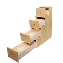 계단식 원목 수납장 4단 서랍 높이 120cm 깊이 100cm, 1) 4단 폭 40 깊이 80 높이 100