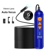 Oiiwak 와이파이 내시경 카메라 5MP 자동 초점 무선 1944P 14mm 파이프 하수도 배관 카메라 미니 15m 20m, 협력사, 1.5m, 5mp 내시경