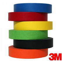 3M 페인트작업 종이 마스킹테이프 24mm 인테리어보양, 투디코 적색