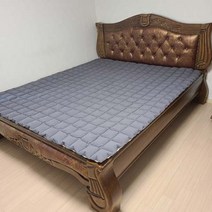 한이 순면고밀도바이오워싱면 돌침대매트 돌침대패드, 차콜