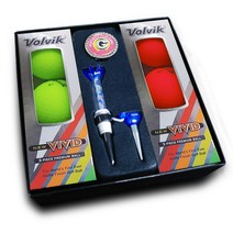 홀인원기념품 볼빅 뉴비비드 6구 자석티 볼마커 골프공선물세트 홀인원기념품