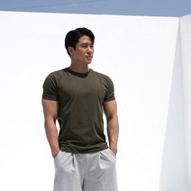 제이에이치스타일 남성용 베이직 무지 머슬핏 반팔 티셔츠 JHROK577