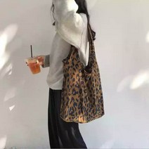 코듀로이 호피백 골덴백 에코백 가을 겨울 가벼운 가방