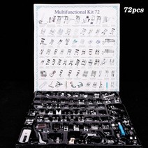 준 공업용 오버록 싱거 자수 가죽 원단 재단기 미싱 재봉틀 16323542455262, 프레스 풋 72pcs