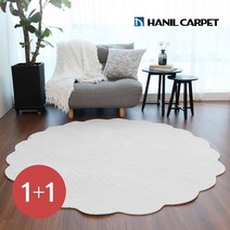 [한일카페트][1+1] 오르비스 극세사 거실 원형 러그 170
