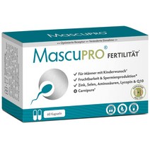 매스큐프로 퍼틸리티 맨 60정 MascuPro Fertility Man - Fertility - Sperm Production + 60 capsules, ｆｒｅｅ