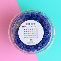 8mm 디폼 톡톡 멀티 블럭 대용량세트 도안 130여종, 8mm 리필 500개(잉크블루)