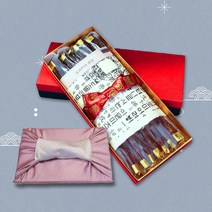 [식품의전당] 수제 국산 도라지 정과 선물 세트 개별포장 보자기 콩고물 흑임자 상견례선물 이바지 음식, 1. 도라지정과 양반세트(정과 500g)