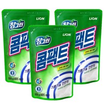 참그린 콤팩트 주방세제 리필형 500g 3개