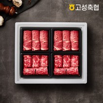 추석 축산 선물세트 [고성축협]1++등급 한우 구이선물세트 1.6kg(등심2팩 채끝2팩), 단품없음