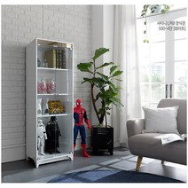 [고광택/강화유리]샤이니 LPM 500-4단 장식장 진열장, 화이트