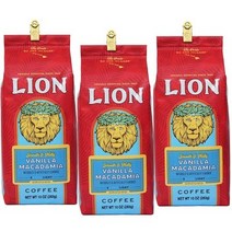 283g X 3팩 라이언 하와이 코나 커피 바닐라 마카다미아 Lion Coffee, 홀빈(분쇄안함)