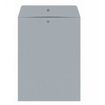 비닐 똑딱이 단추 서류 봉투 회색, 25매, A4