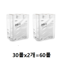 강블리라이프 블링 휴 3겹 재생펄프 롤화장지 30m, 5팩, 60롤