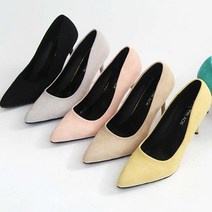 여자 고급 펌프스 힐구두 캐주얼 뾰족 구두 슈즈