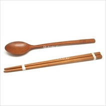 대추나무 천연 옻칠 어른 수저 젓가락 세트