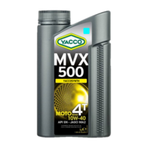 야코 오토바이 엔진오일 10W40 MVX 500 모든 바이크 적합 엔진 성능 향상 오일 1L, 1개