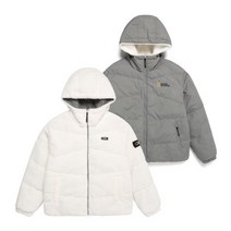정품 내셔널지오그래픽 N224MDW950 남성 리머 리버시블 플리스 후디 덕다운 점퍼 SUGAR SWIZZLE IVORY