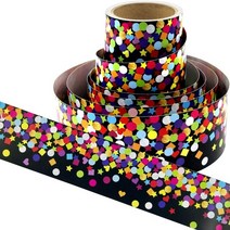 소품 교실 게시판 테두리 칠판 문 화이트 보드 프레임 장식 65Ft 용 직선 트림 화려한 패턴, 01 브라운