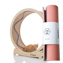 집사의반격 스타캣휠 1200 물고기캣휠 펫휠, 외부브라운 추가, 매트추가, 브라운