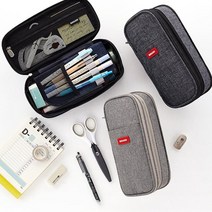 닐스샵_ 학생파우치 클리어파우치 출장용파우치 연필케이스 원통필통 대학생필통 _neills, 닐스샵_ 캔버스 확장필통 파우치필통 예쁜 정리함, 닐스샵_ 네이비