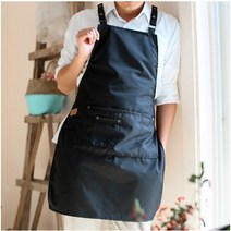 생활살림꾼 남자 빅사이즈 앞치마, black 색상