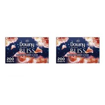 다우니 Downy 다우니 인퓨전 블리스 스파클링 엠버 앤 로즈 200매 2팩
