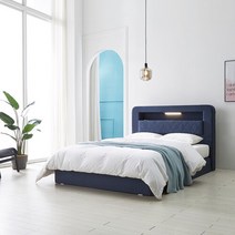 엔조 패브릭 투매트침대+독립매트리스 SS, 펄화이트