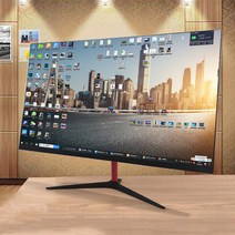32인치 144hz 게임용 커브드 모니터 IPS 데스크탑, 블랙 27인치 플랫 144HZ