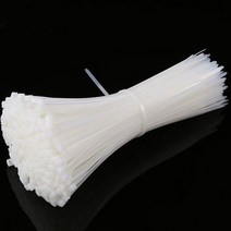 철근갈고리 철근결속기 결속선갈고리자동 잠금 나일론 케이블 타이 * 블랙 화이트 랩 지퍼 플라스틱 스트랩, 01 White_07 4x250mm (250pcs)