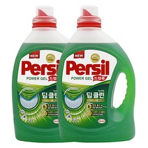 퍼실 딥클린 플러스 파워젤 드럼용 용기 2.2Lx2개 세탁기 액상 액체 세탁세제, 1세트, 4400g