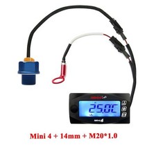디지털 미니 미터 로프 듀얼 온도 측정기 오일 게이지 오토바이 실린더 전압 시, Meter-14mm-20x1.0