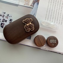 여행용 선물 명품 콘택트 소프트 소녀 학원강사 편의점 렌즈케이스 칼라렌즈 원데이, 갈색