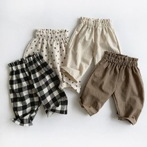 유아 아기 면바지 백일 돌아기 바지 아동 팬츠 어린이집 등원룩