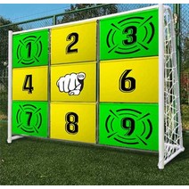 축구 슈팅 정확도 훈련용 골대 과녁 그물 풋살 연습, 구공게 축구골대(자유체중지지 물주머니 2개)(업그레이드