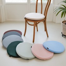 착한연구소 보들 원형 의자방석 메모리폼 둥근 벤치 의자 식탁 8COLOR