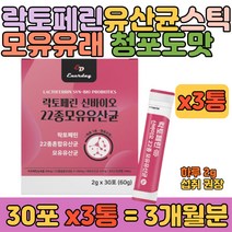 대용량 김치 락토바실러스 가세리 유산균 스틱 분말 효모 산화아연 비타민 미네랄 혼합 영양소 함유