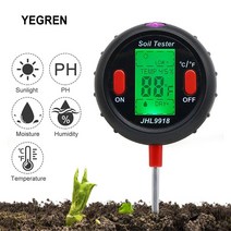 (해외직구) 땅 수분 측정기 습도 테스터 전기 전도도 센서 정원 심기 용 휴, 1개, 기본